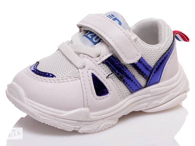 Детские кроссовки деми Kidsmix 777-1 blue для девочки 21 (12,5 см) Белый