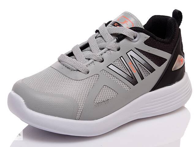 Детские кроссовки деми Knup 4270b2 l.grey-black-white для мальчика Серый р.25 (16 см.)