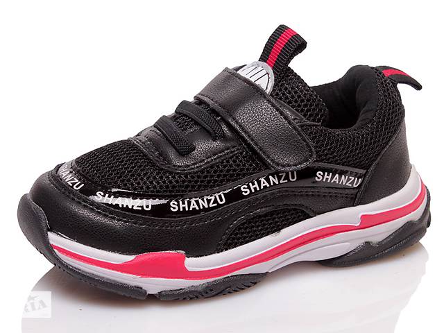 Детские кроссовки деми Shan Zu 31207 black для мальчика Черный р.24 (15,5 см.)