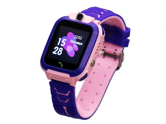 Детские Смарт Часы Baby Smart Watch Q12 (S12) Original С Lbs Сине-Розовые