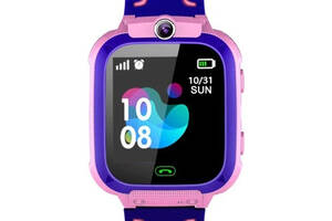 Детские смарт часы-телефон Aishi Q12 с GPS родительским контролем и прослушиванием Pink (15330-hbr)