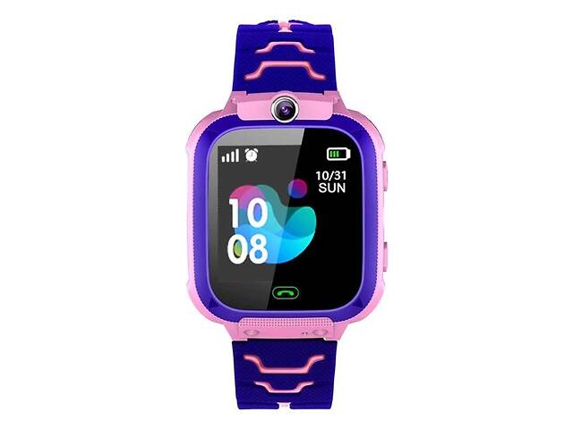 Детские смарт часы-телефон Aishi Q12 с GPS родительским контролем и прослушиванием Pink (15330-hbr)