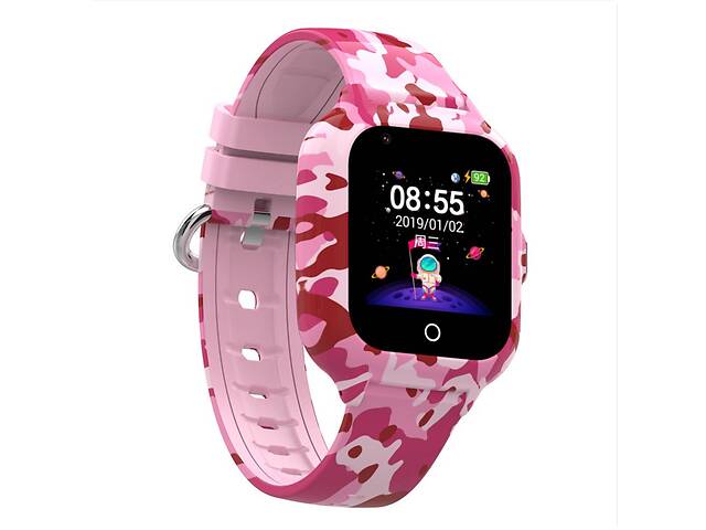 Детские умные GPS часы с видеозвонком Wonlex KT22s Pink (SBWKT22SP)