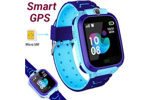 Детские умные смарт часы c GPS Smart baby watch TD07S + камера Голубой