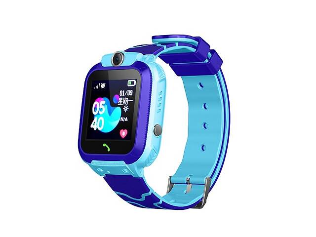 Детские умные смарт часы XO H100 IP67 2G 400mAh iOS/Android LCD Синий