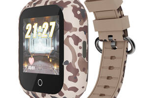 Детские водонепроницаемые GPS часы с видеозвонком MYOX MX-72BRW 4G Камуфляж