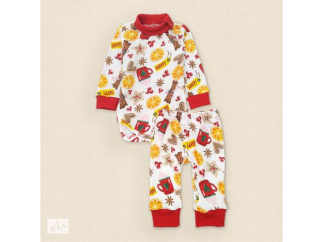 Детский комплект боди Dexter`s и штаны с принтом cinnamon 80 см красный белый (131545868459)