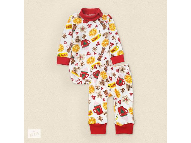 Детский комплект боди Dexter`s и штаны с принтом cinnamon 86 см красный белый (131545968459)