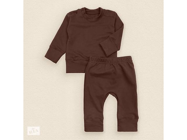 Детский костюм с джемпером однотонный Dexter`s chocolate 68 см коричневый (131599068650)