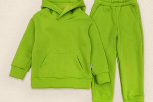 Детский костюм из теплой ткани на флисе худи и штаны Dexter`s lime 98 см зеленый (131544468452)