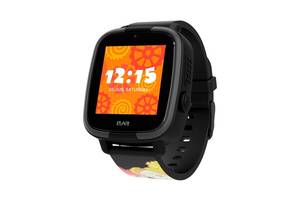 Детский телефон-часы с GPS трекером Elari FixiTime Fun 1.44' Black (ELFITF-BLK)