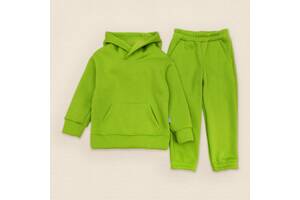 Детский теплый костюм на флисе худи и штаны Dexter`s lime 134 см зеленый (131544668453)