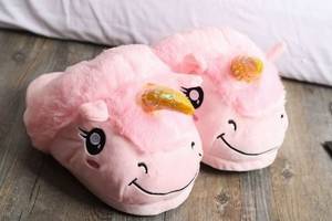 Домашние тапочки Slippers Единорог 26-27см Розовый (KUj122290)