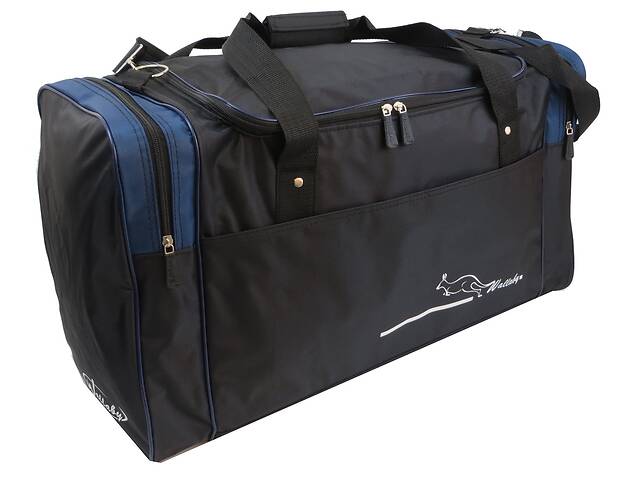 Дорожная сумка 62 л Wallaby черная с синим