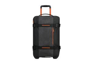 Дорожная сумка на колесах American Tourister URBAN TRACK BLACK/ORANGE 55x35x20 MD1*39101