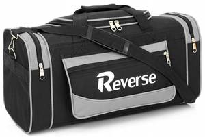 Дорожная сумка Reverse 60х30х25 см Черный с серым (CH-s01 black-grey)