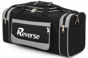 Дорожная сумка Reverse 68х32х27 см Черный с серым (A01-70 black grey)