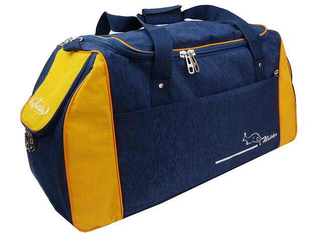 Дорожная сумка Wallaby 66х32х28 см Синий с желтым (447-9)
