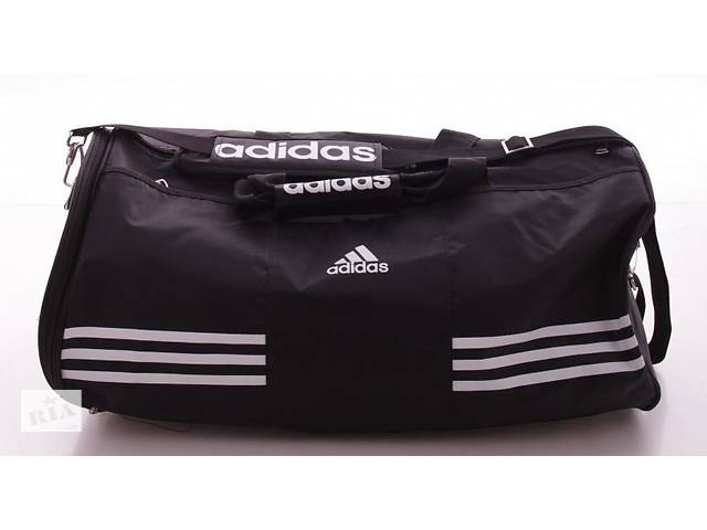 Дорожно-спортивная сумка Adidas 715 big, 40 л, черный Реплика