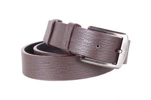 Двухсторонний ремень под классические брюки экокожа D-Belts S0142 коричневый