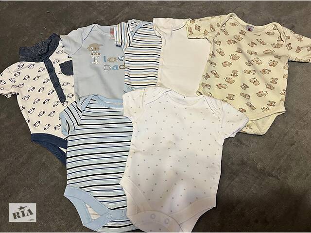 Дитячі Боді для хлопчика 0-3 місяці - Фото 1