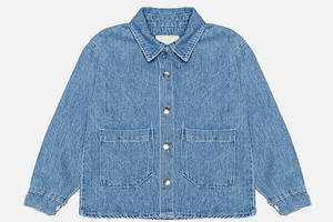 Джинсовая куртка для девочки 110 голубой WORRN ЦБ-00209820