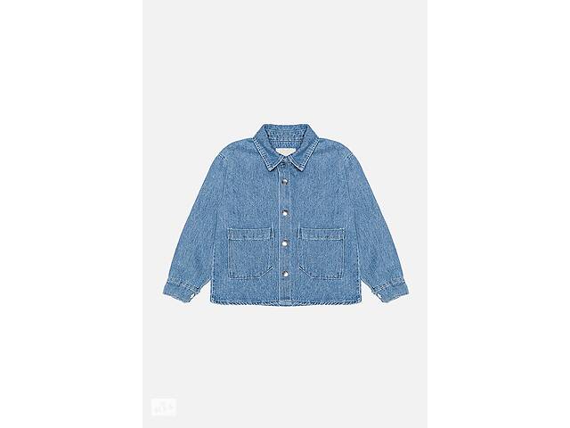 Джинсовая куртка для девочки 116 голубой WORRN ЦБ-00209820