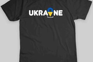 Футболка Арбуз черная с принтом Ukraine XL