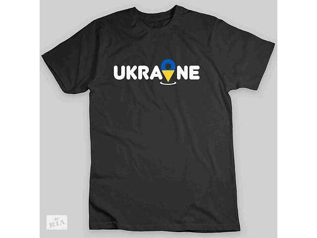 Футболка Арбуз черная с принтом Ukraine XL