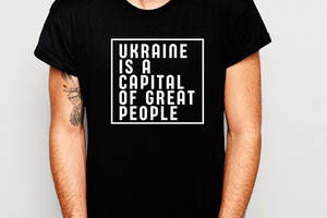 Футболка Арбуз с принтом Украина является capital of great people XL