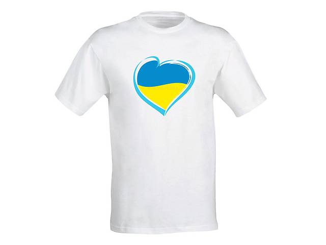 Футболка Арбуз Украина в сердце XS Белый
