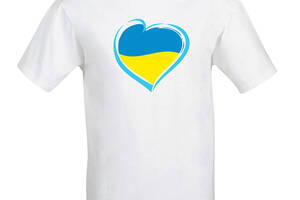 Футболка Арбуз Украина в сердце XXXL Белый