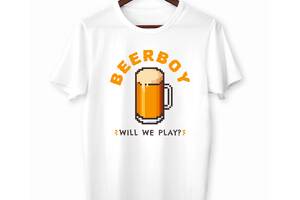 Футболка белая с принтом Арбуз BeerBoy Will we play XS