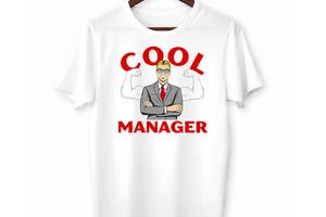 Футболка белая с принтом Арбуз Cool Manager S