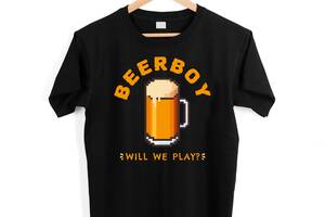 Футболка черная с принтом Арбуз BeerBoy Will we play XXXL