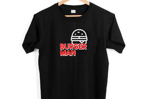 Футболка черная с принтом Арбуз Burger Man. Бургер Мэн M