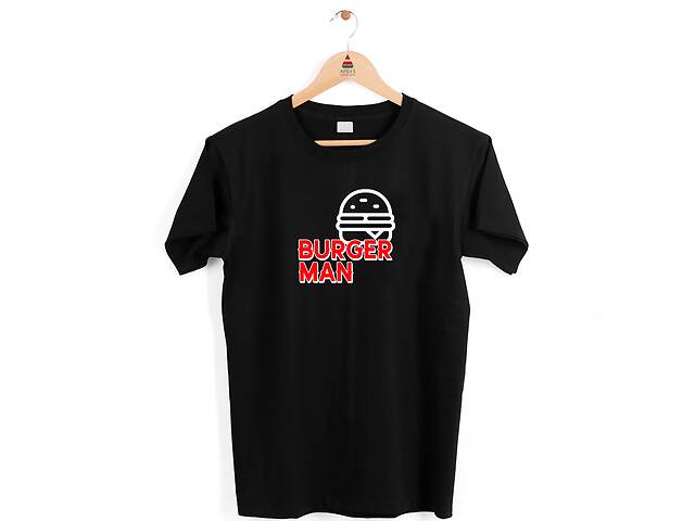 Футболка черная с принтом Арбуз Burger Man. Бургер Мэн XS