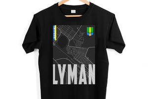 Футболка черная с патриотическим принтом Арбуз Lyman Ukraine Лиман Push IT XL
