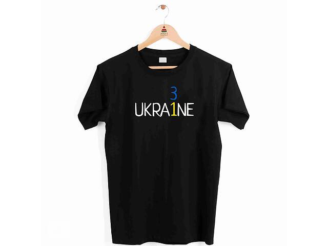 Футболка черная с патриотическим принтом Арбуз Ukraine 31 S