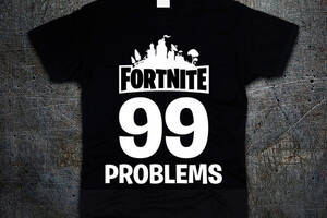 Футболка Fruit of the Loom 99 Problems Фортнайт Fortnite Черный 104 см (5730)