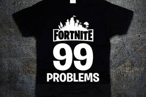 Футболка Fruit of the Loom 99 Problems Фортнайт Fortnite Черный 152 см (2195730)