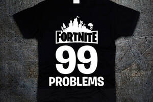 Футболка Fruit of the Loom 99 Problems Фортнайт Fortnite Черный XL (6195730)