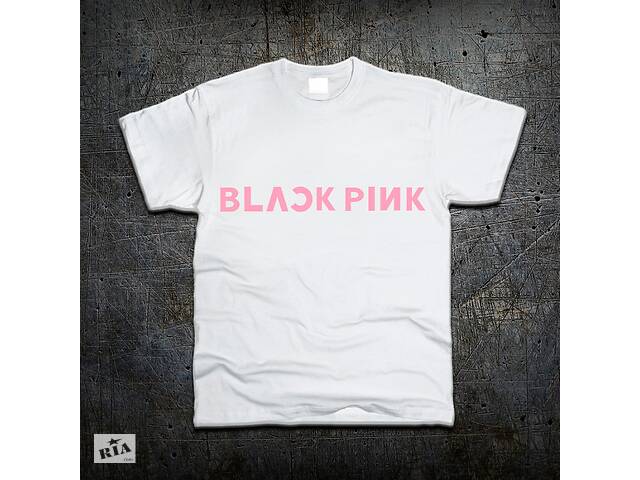 Футболка Fruit of the Loom Лого Black Pink K-POP Белый 116 см (97122)