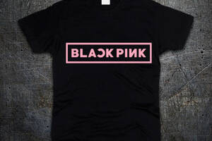Футболка Fruit of the Loom Лого Black Pink K-POP Черная 140 см (1197121)