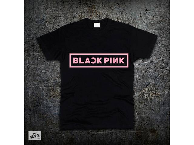 Футболка Fruit of the Loom Лого Black Pink K-POP Черная XXL (7197121)