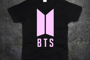 Футболка Fruit of the Loom Лого БТС BTS Bangtan Boys Черная XL (6197120)