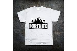 Футболка Fruit of the Loom Логотип Фортнайт Logo Fortnite Белый L (5195267)