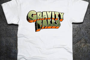 Футболка Fruit of the Loom Логотип Гравити Фолз Logo Gravity Falls Белый XL (6193266)