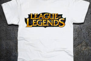 Футболка Fruit of the Loom Логотип Лига Легенд Logo League of Legends Белый 104 см (634)