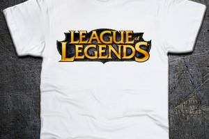 Футболка Fruit of the Loom Логотип Лига Легенд Logo League of Legends Белый XL (619634)